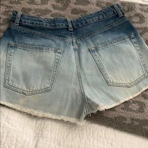 Top shop jean shorts